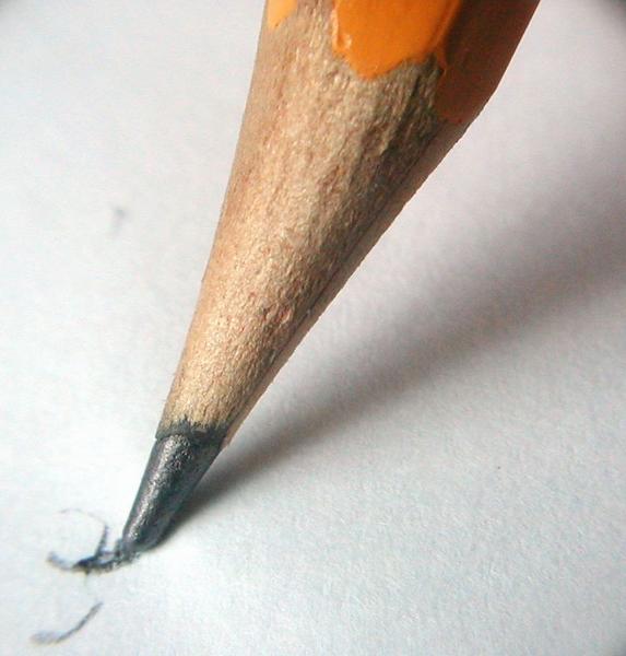 Pencil with graphite lead