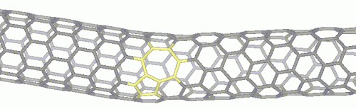 Nanotube with a defect
